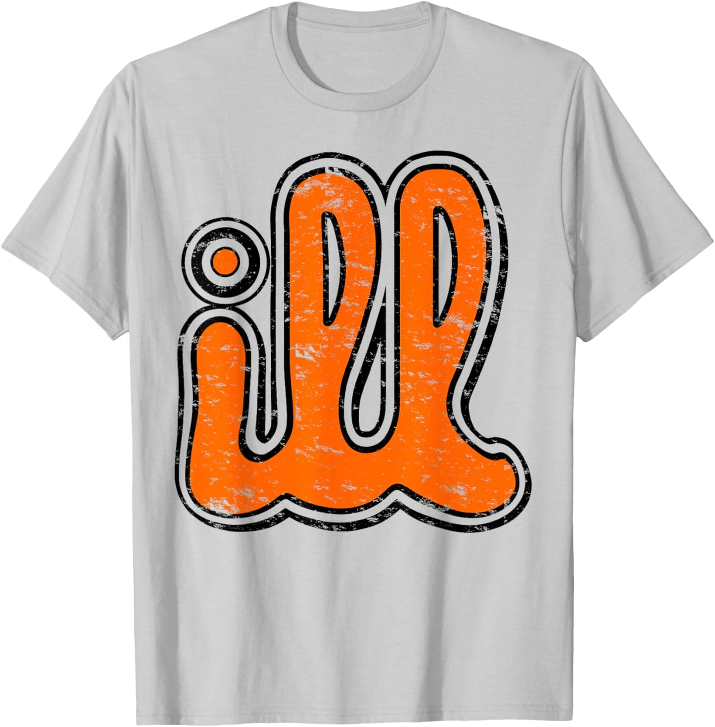 Vintage ILL Orange and Black Philly Philly T-Shirt - T-Shirt | Ash