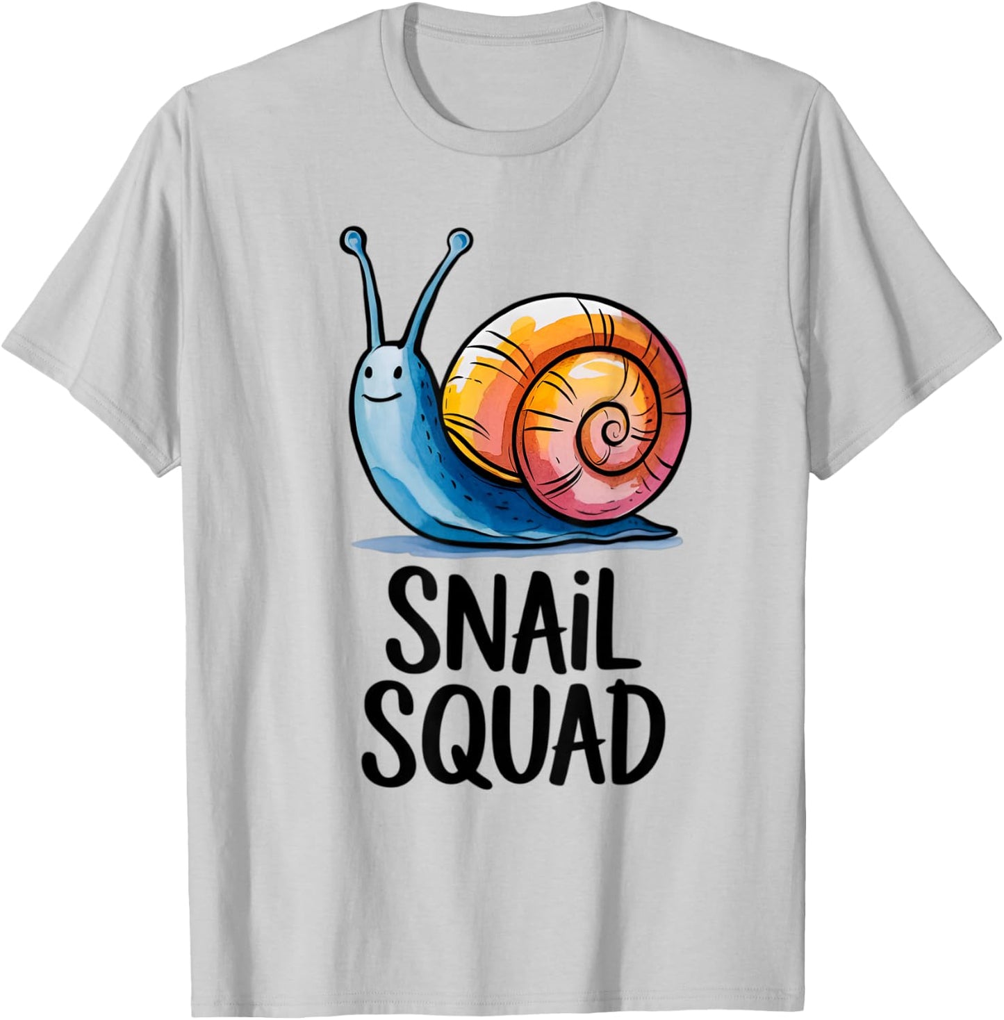 Snail Squad Snail Kids T-Shirt - T-Shirt | Ash