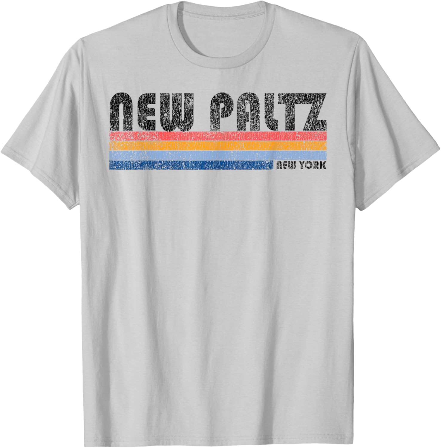 Vintage 1980s Style New Paltz New York T-Shirt - T-Shirt | Ash