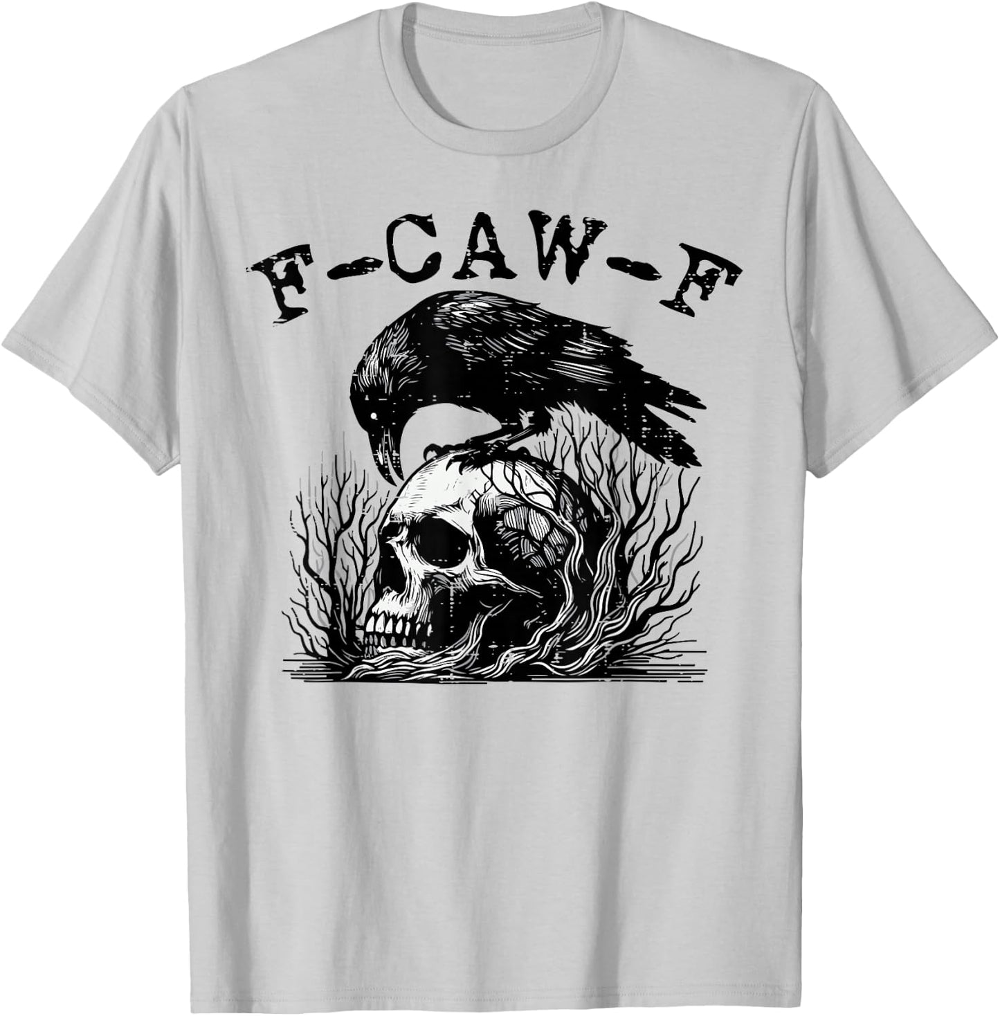 Raven Crow Meme Funny Women Kids Boys Men Youth Teen T-Shirt - T-Shirt | Ash