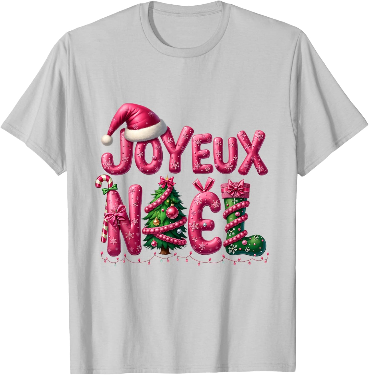 Merry Christmas: A Perfect Design for the Festive Season T-Shirt - T-Shirt | Ash