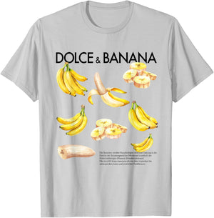 Dolce & Banana X Collage Designer Dolce and Banana Banana , White T-Shirt - T-Shirt | Ash