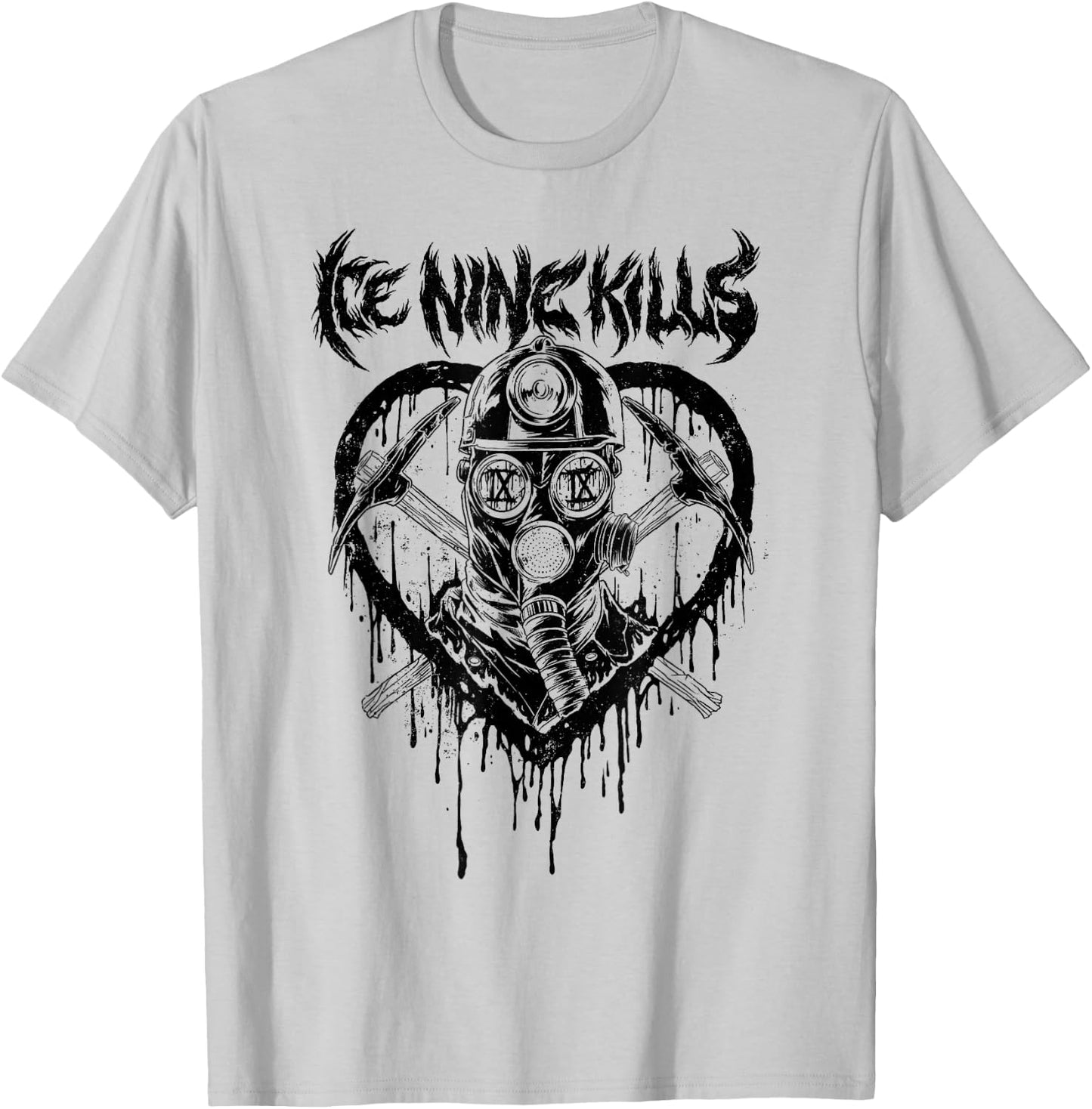 Ice Nine Kills – Valentine Mask T-Shirt - T-Shirt | Ash