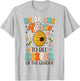 He Or She Auntie To Bee Keeper Of The Gender Reveal Groovy T-Shirt - T-Shirt | Ash