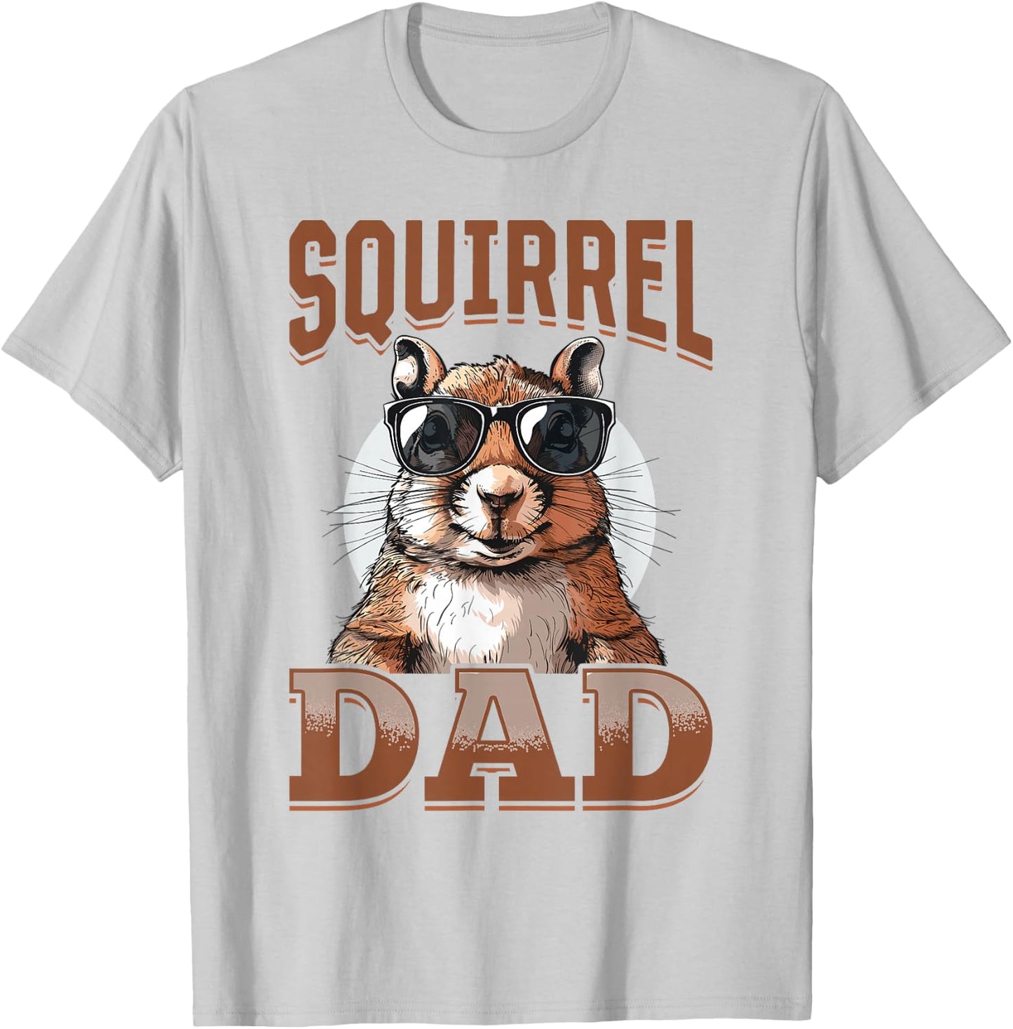 Funny Squirrel Animal Squirrel Dad T-Shirt - T-Shirt | Ash