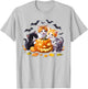 Vintage Cats Pumpkin Halloween cat pumpkin halloween costume Men Women Kids T-Shirt - T-Shirt | Ash