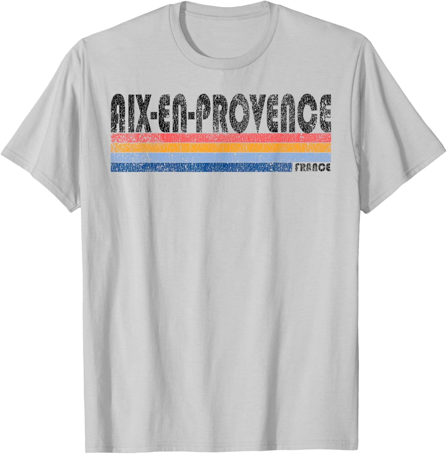 Vintage 1980s Style Aix-en-Provence France T-Shirt - T-Shirt | Ash