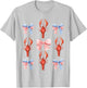Lobster Red White Blue 4th Of July Party Sea Ocean Nautical T-Shirt - T-Shirt | Ash