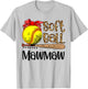 Women Mothers Day Softball Mawmaw Leopard T-Shirt - T-Shirt | Ash