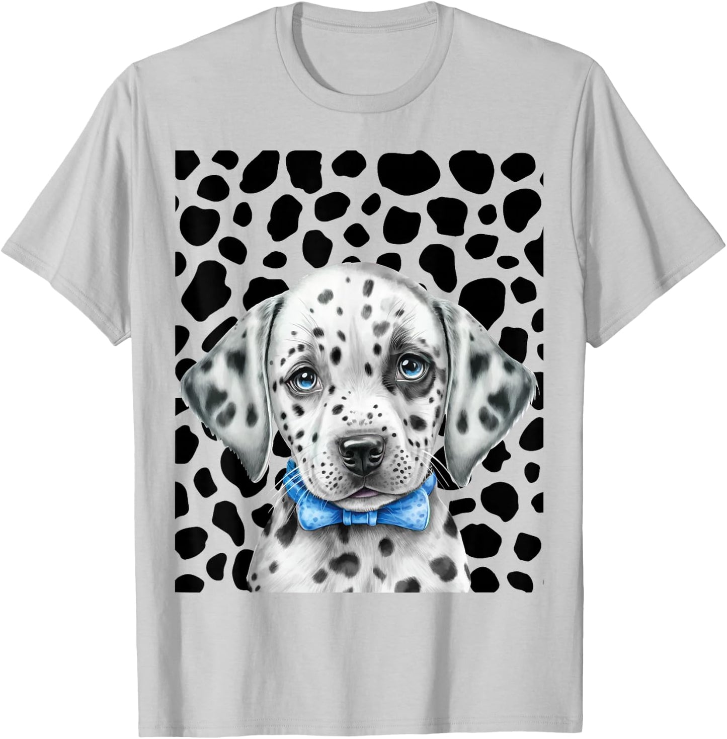 Spotted White With Black Polka Dots Diy Dalmatian T-Shirt - T-Shirt | Ash