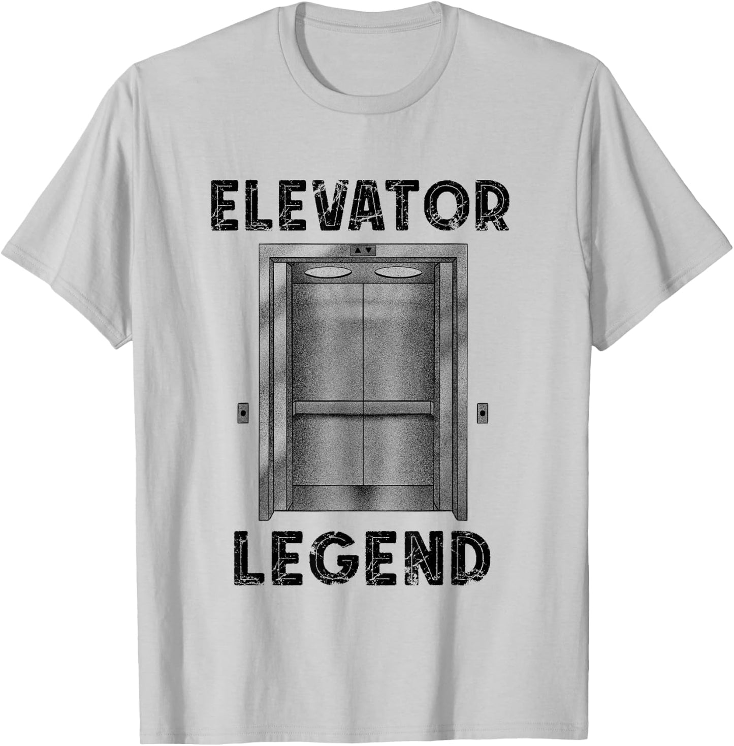 Elevator Legend Elevator Mechanic Engineer Elevator Lover T-Shirt - T-Shirt | Ash