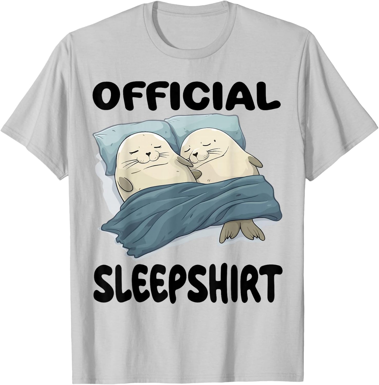 Seal Official Sleepshirt Pajamas Nightgown T-Shirt - T-Shirt | Ash