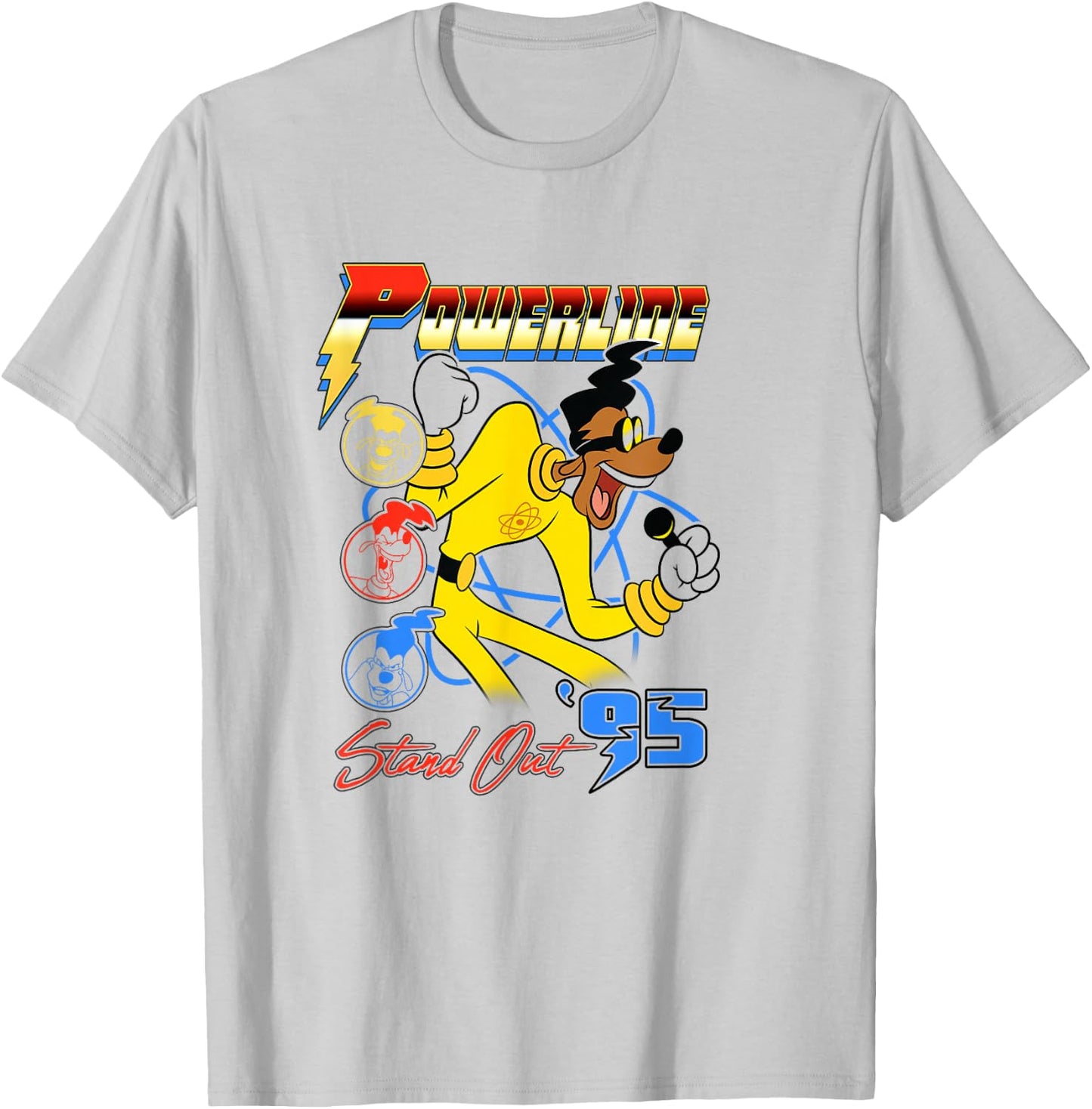 Disney A Goofy Movie Powerline Stand Out '95 T-Shirt - T-Shirt | Ash
