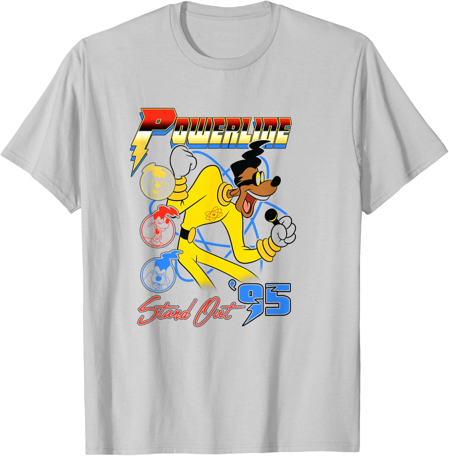 Disney A Goofy Movie Powerline Stand Out '95 T-Shirt - T-Shirt | Ash