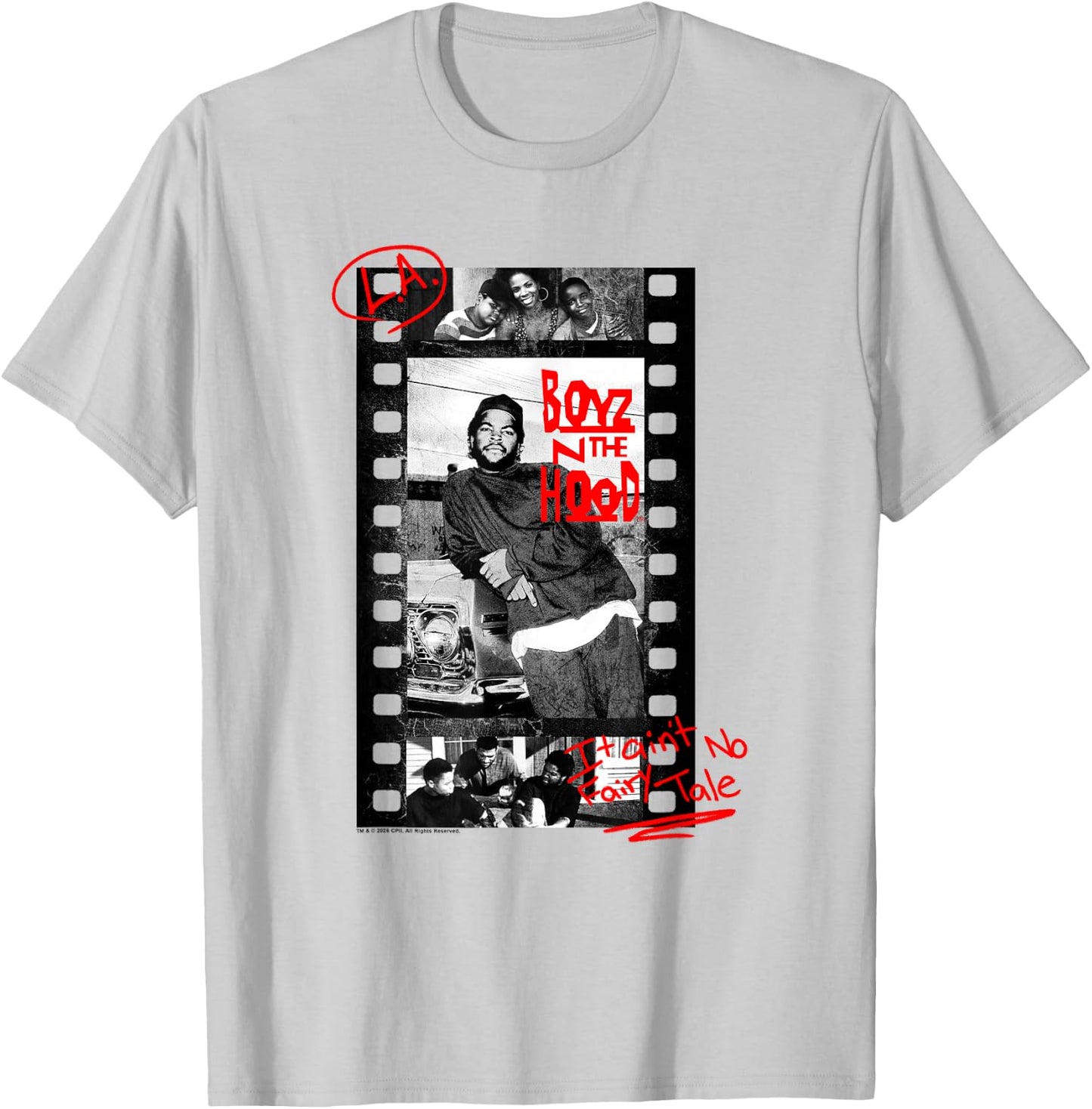 Boyz n The Hood Vintage Marked Up Film Strip 90's Movie T-Shirt - T-Shirt | Ash