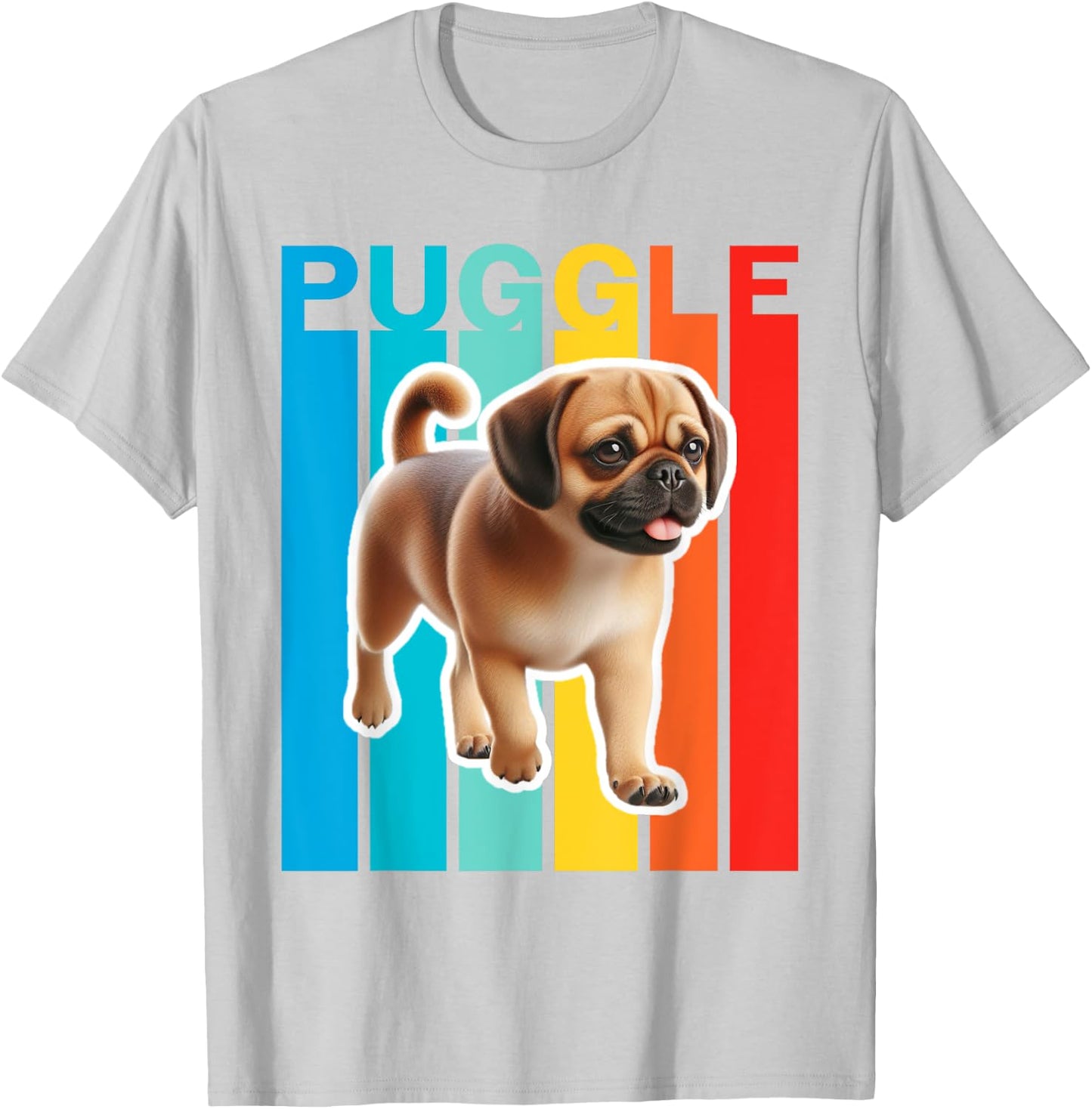 Colorful Puggle T-Shirt - T-Shirt | Ash