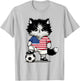 Drapeau américain pour Hommes, Femmes, Enfants, États-Unis Amérique T-Shirt - T-Shirt | Ash