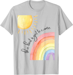 Retro Best Is Yet to Come, Positively You, Inspirational T-Shirt - T-Shirt | Ash