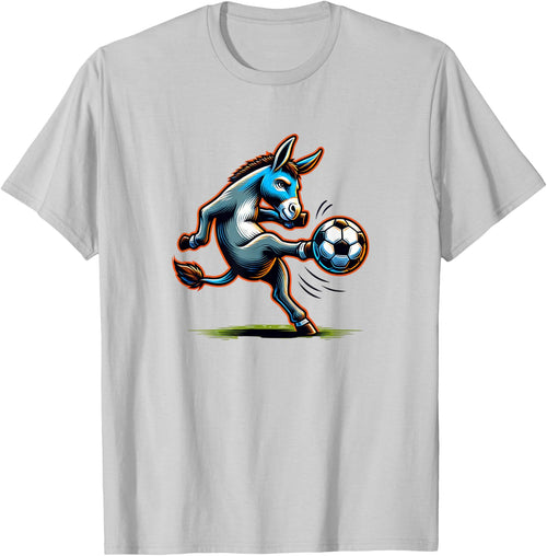 Donkey Kicking a Soccer Ball
