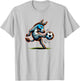 Donkey Kicking a Soccer Ball T-Shirt - T-Shirt | Ash