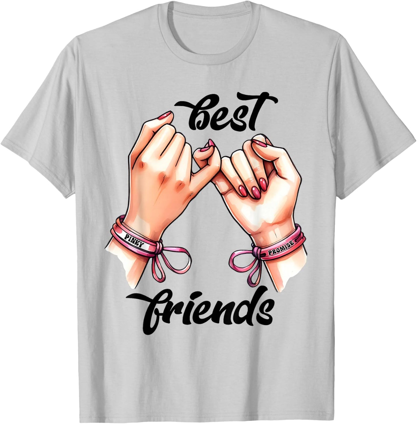 BFF Spirit Week Girls Best Friends Matching, white, S T-Shirt - T-Shirt | Ash