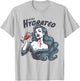 Vampire Theme - Stay Hydrated Trendy Vintage Vampire Girl T-Shirt - T-Shirt | Ash
