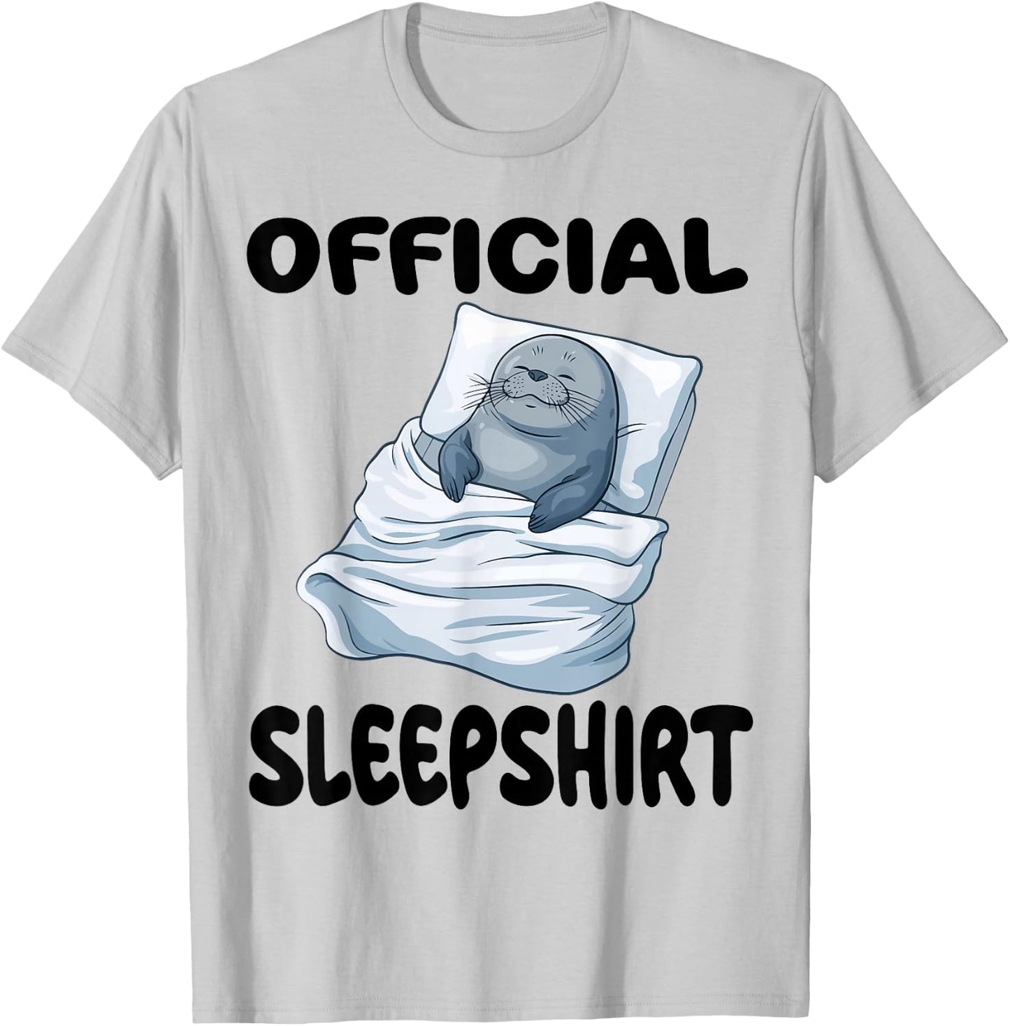 Seal Official Sleepshirt Pajamas Nightgown T-Shirt - T-Shirt | Ash