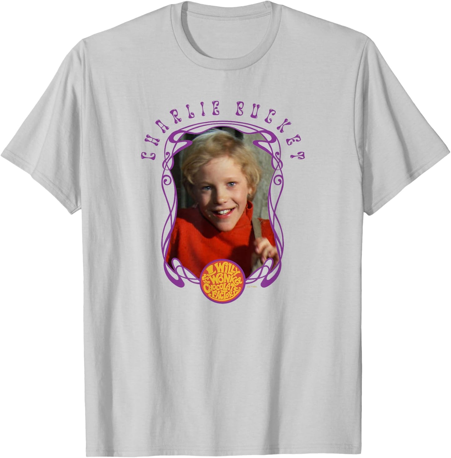 Willy Wonka And The Chocolate Factory Charlie Bucket Frame T-Shirt - T-Shirt | Ash