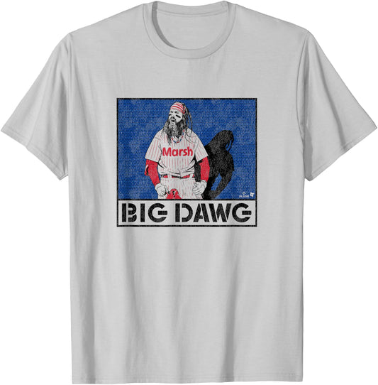 Brandon Marsh - Big Dawg - Philadelphia Baseball T-Shirt - T-Shirt | Ash