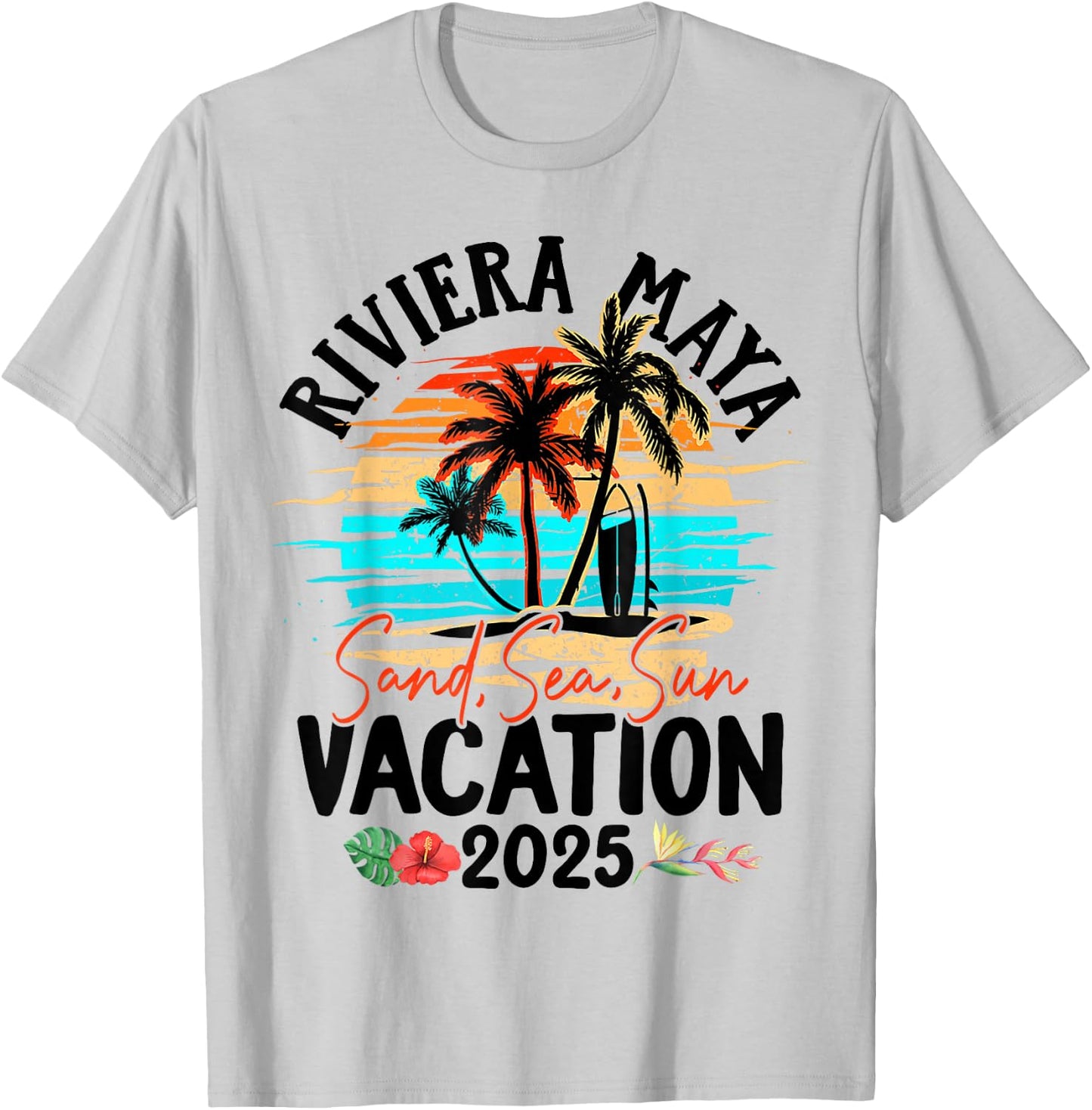 Riviera Maya Mexico Vacation 2025 Matching Family Group T-Shirt - T-Shirt | Ash