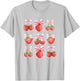Cute Pink Bow Coquette Strawberry Clean Girl Aesthetic T-Shirt - T-Shirt | Ash