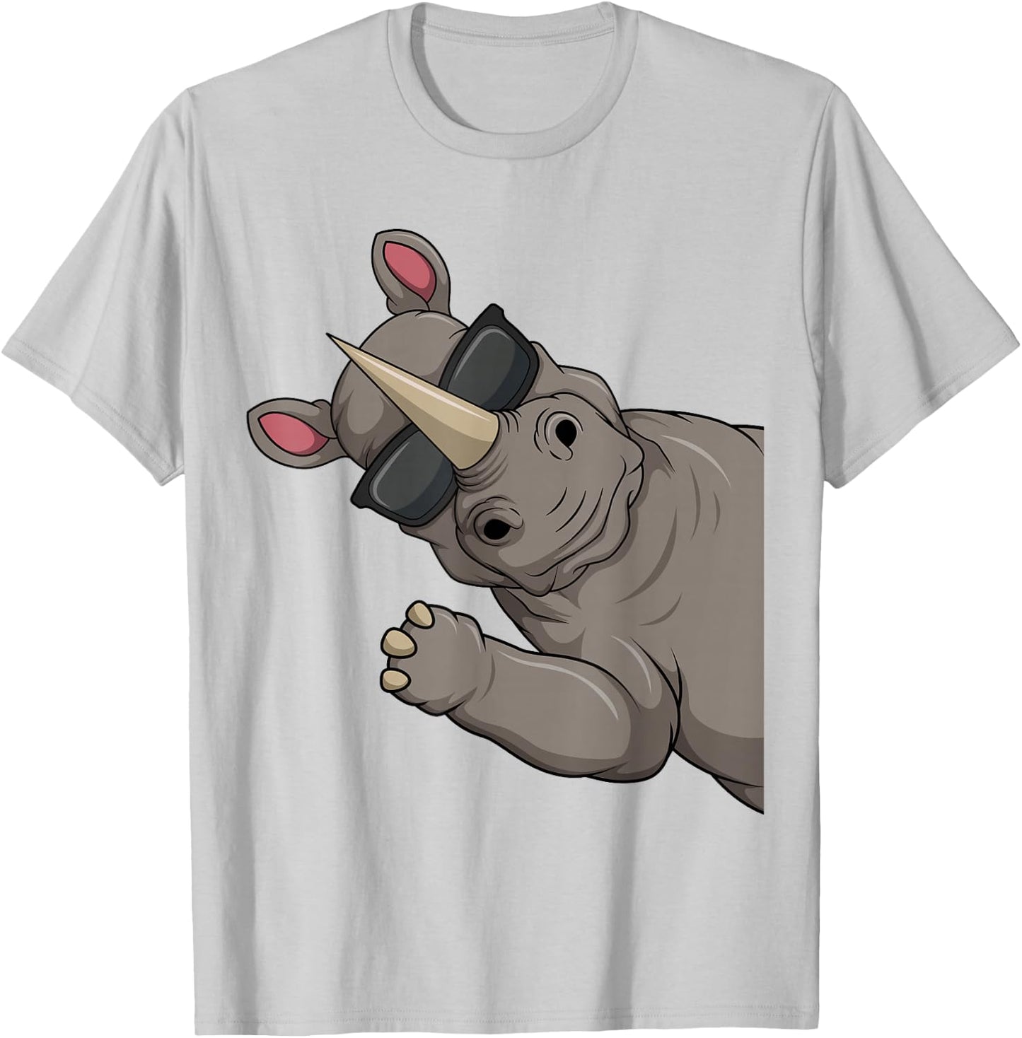 Rhino Children's Boys' Women's , White T-Shirt - T-Shirt | Ash