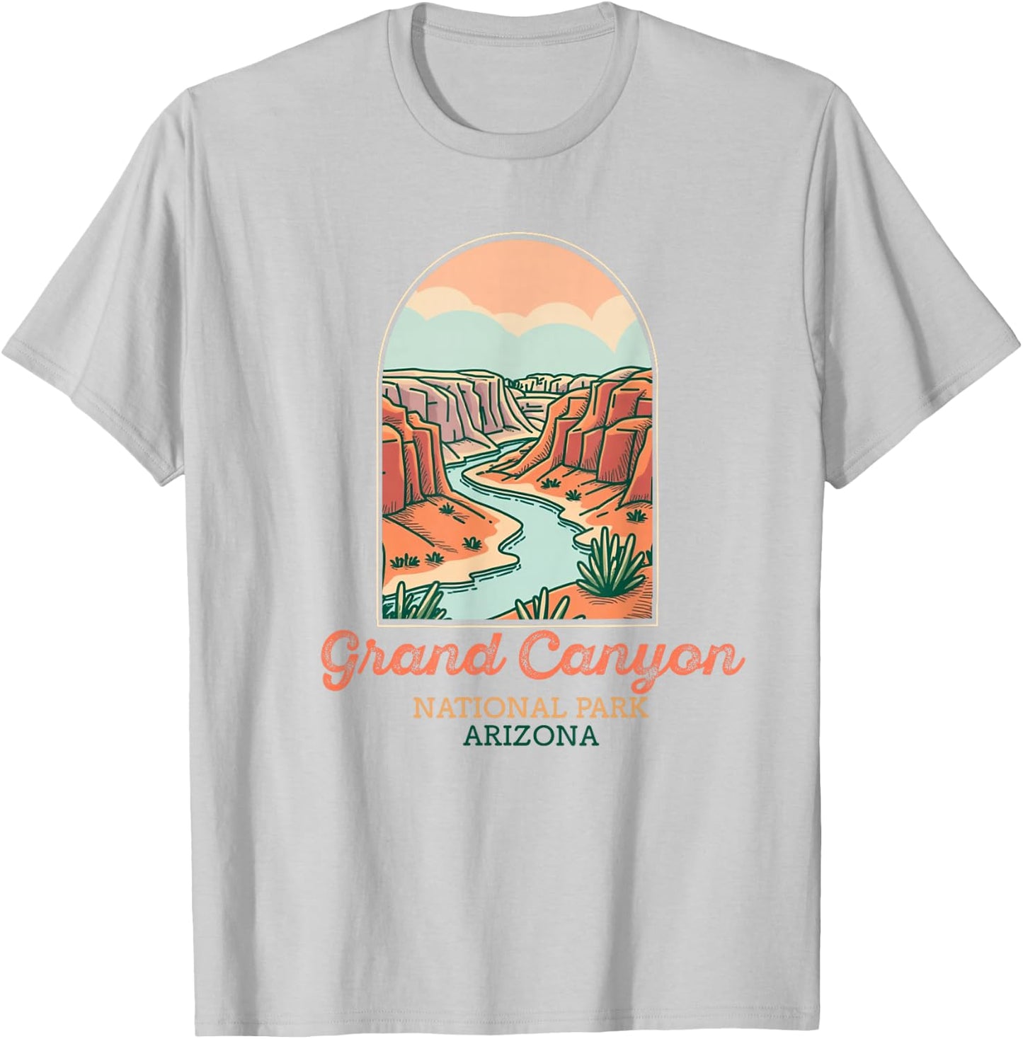 Grand Canyon National Park Souvenir Arizona Hommes Femmes T-Shirt - T-Shirt | Ash