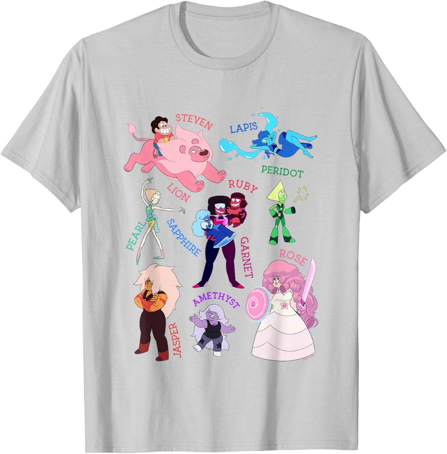 Steven Universe Earthbound Gems Collage T-Shirt - T-Shirt | Ash