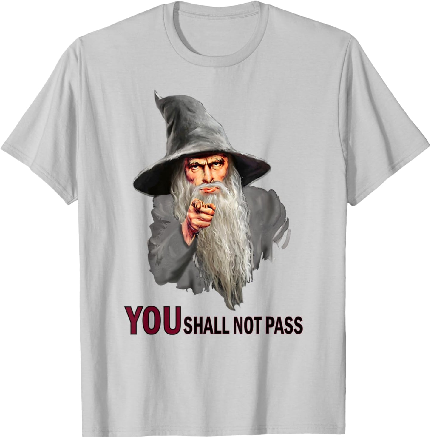 You Shall Not Pass Wizard Shirt Funny Uncle Sam T-Shirt - T-Shirt | Ash