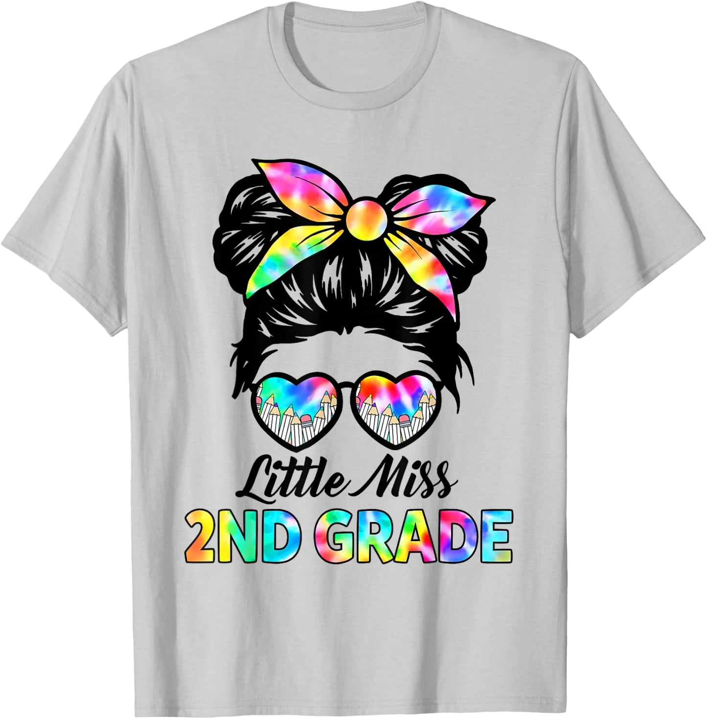 Little Miss 2nd Grade Back To School Second Grade Girls Kids T-Shirt - T-Shirt | Ash