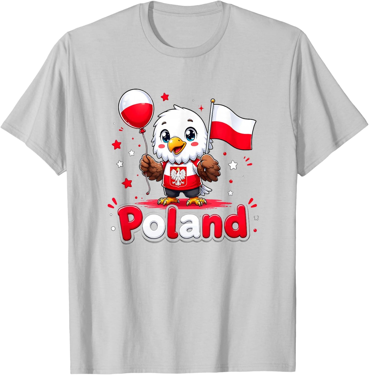 Polen Kinder, Polnische Kleidung, Polen Shirt für Mädchen T-Shirt - T-Shirt | Ash