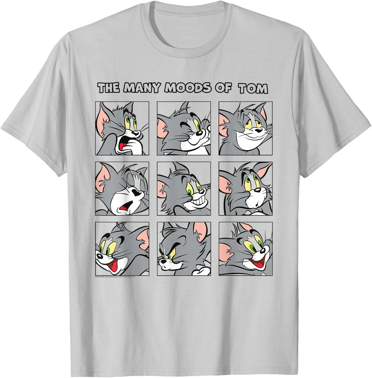 Tom & Jerry Many Moods Of Tom , gray T-Shirt - T-Shirt | Ash