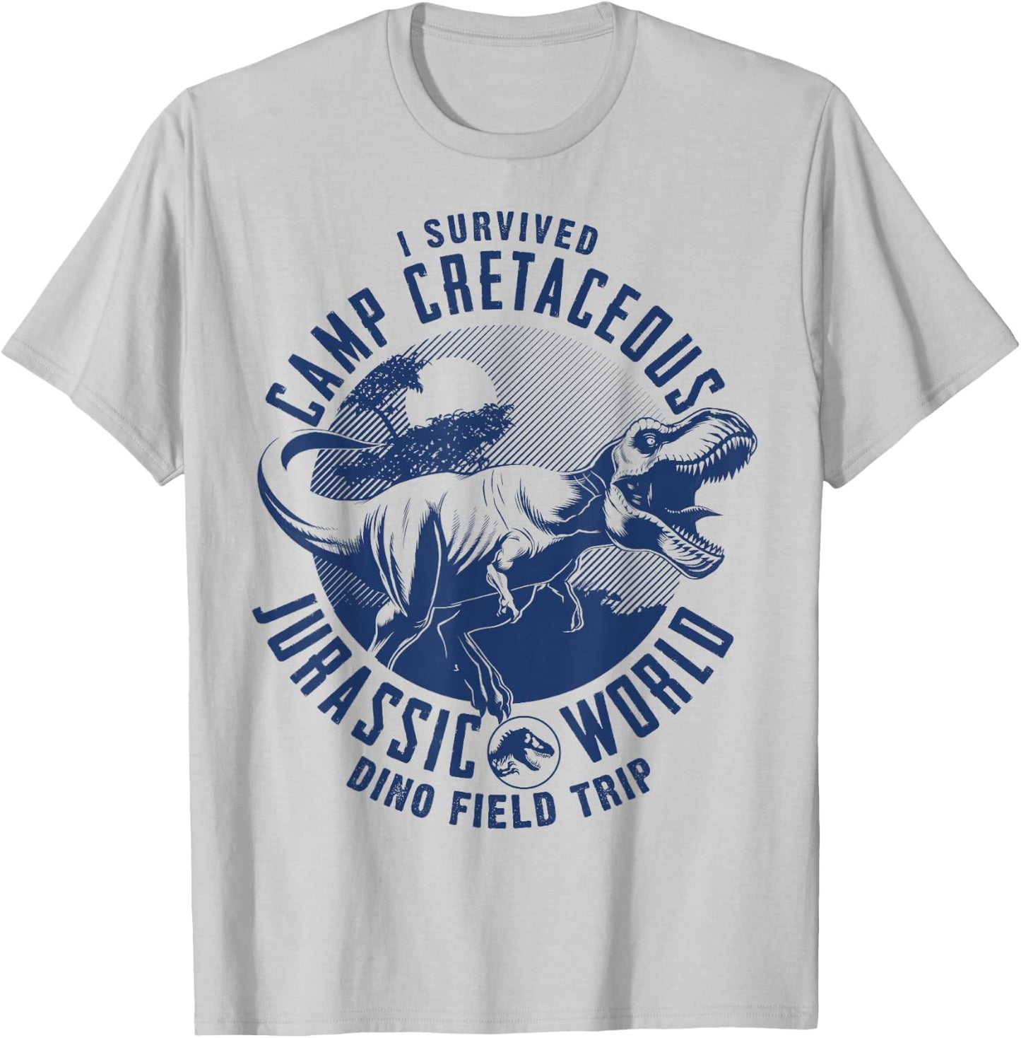 Jurassic World: Camp Cretaceous I Survived Dino Field Trip T-Shirt - T-Shirt | Ash