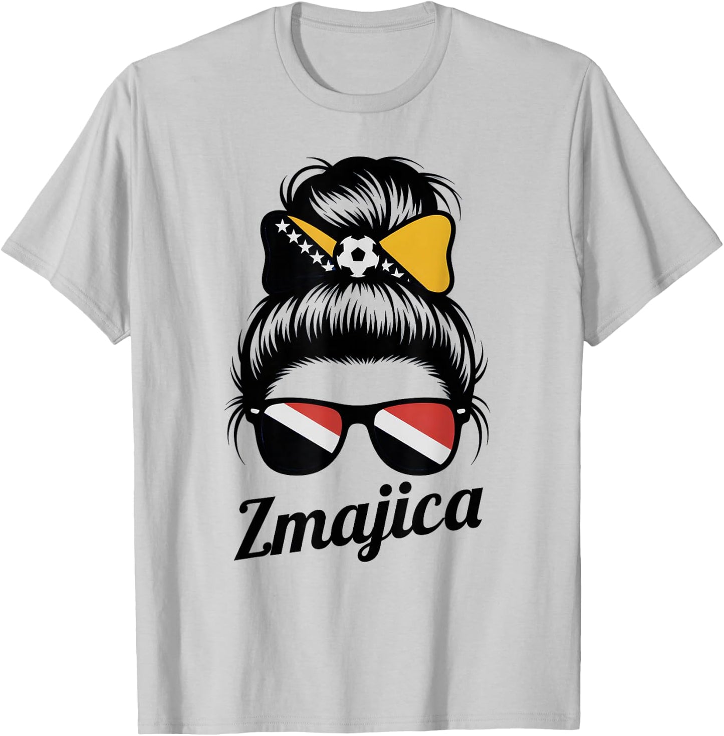 Proud ZMAJICA Bosnian Zmajice Girl Game Day Hajmo Bosno Mom T-Shirt - T-Shirt | Ash