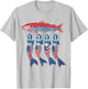 Mermaid Sardine Tinned Fish USA Patriotic 250th 4th of July T-Shirt - T-Shirt | Ash