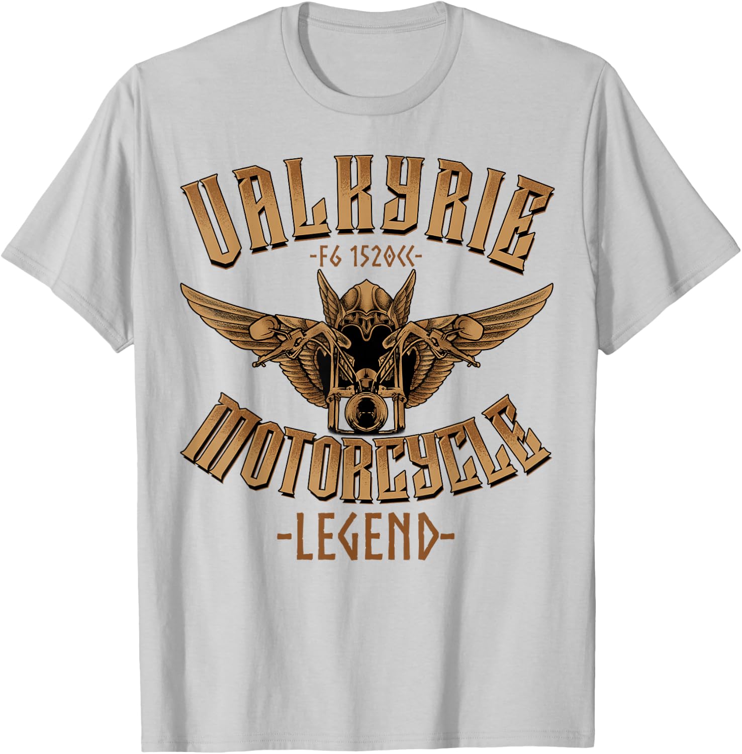 Valkyrie F6 1520cc Motorcycle Legend Biker T-Shirt - T-Shirt | Ash