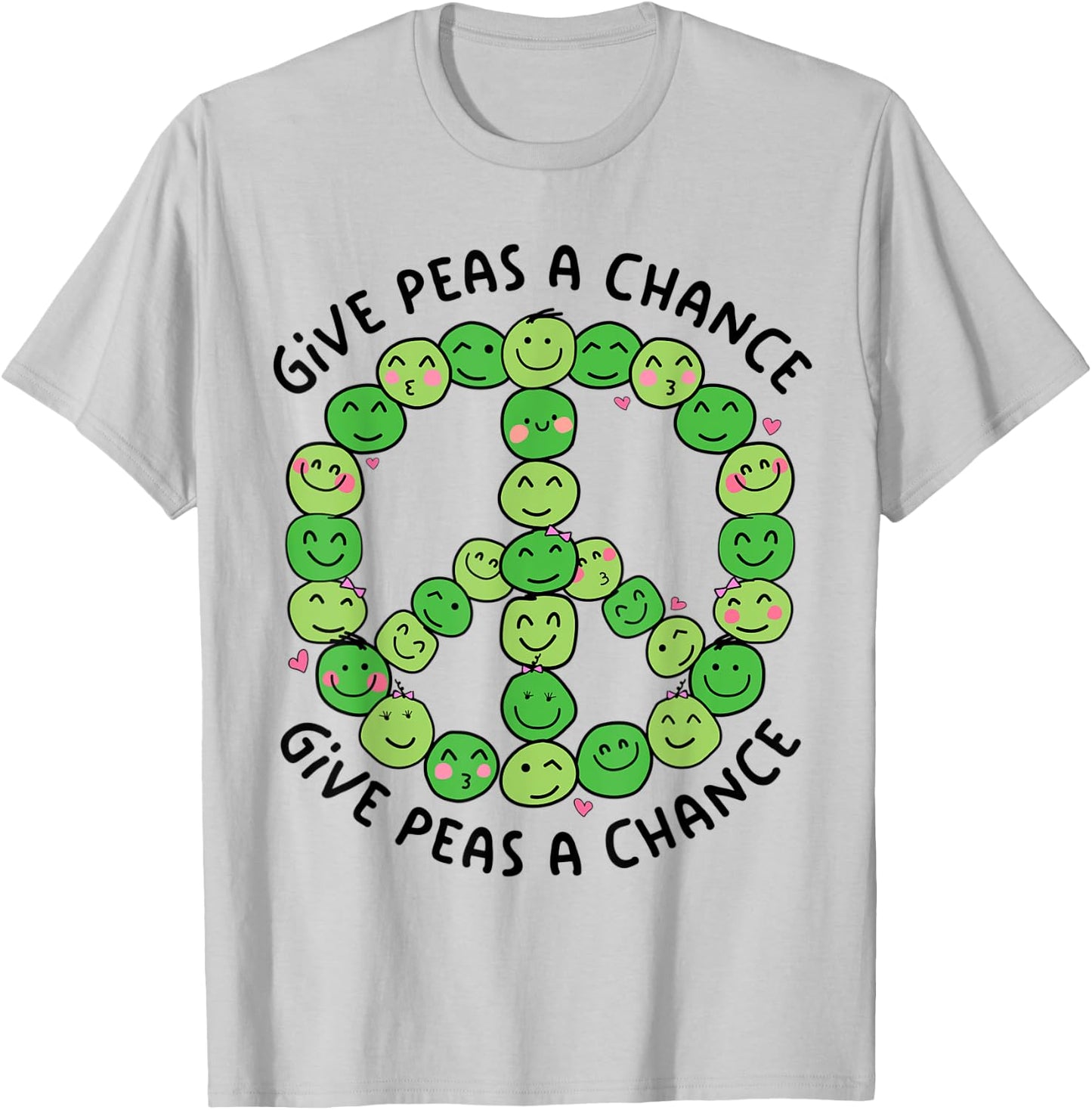 Give Peas A Chance T-Shirt - T-Shirt | Ash