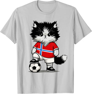 Norwegian Flag Men Women Kids Norway T-Shirt - T-Shirt | Ash
