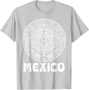 Calendrier aztèque Futbol Mexico Soccer Fan Mexican Pride 2026 T-Shirt - T-Shirt | Ash