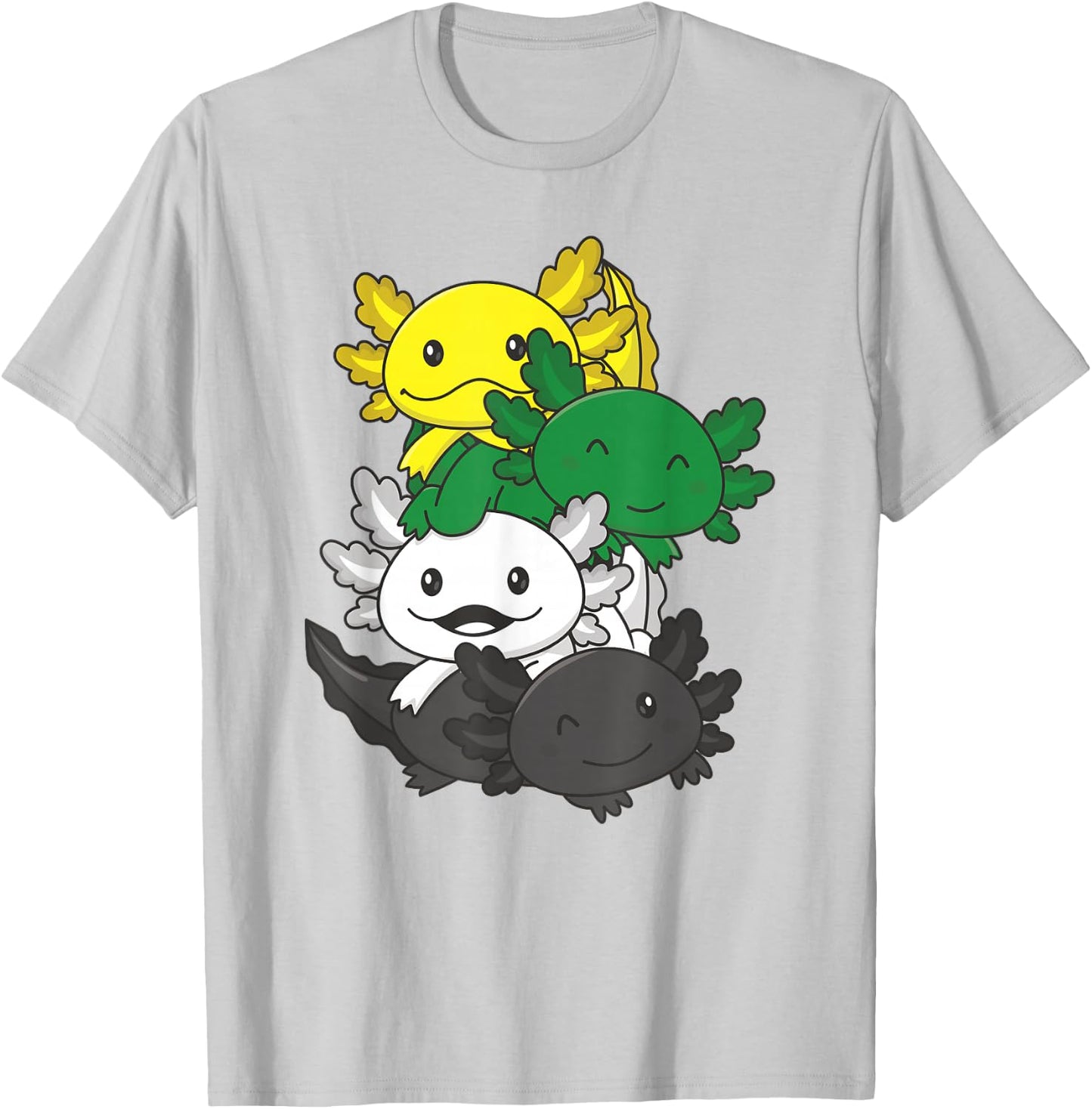 Scoliosexual Flag Pride Month Lgbtq Nonbinary Axolotl T-Shirt - T-Shirt | Ash