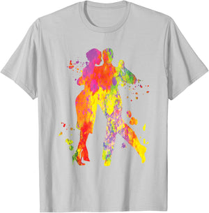 Tango Argentino Dancing Heartbeat Milonga Vals Tango-Tänzer T-Shirt - T-Shirt | Ash