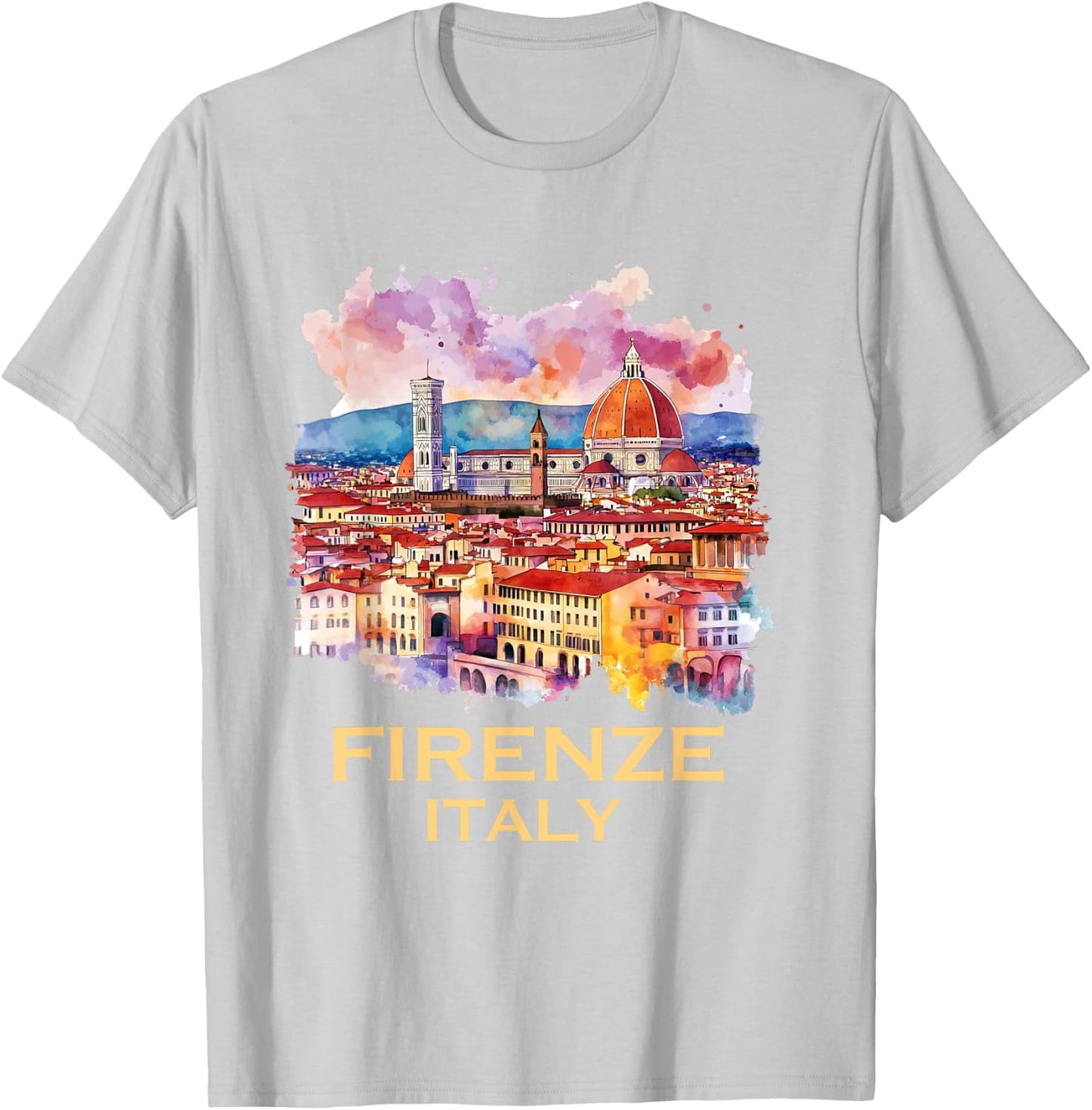 Firenze Italy Souvenirs Skyline Souvenir From Florence Italy T-Shirt - T-Shirt | Ash