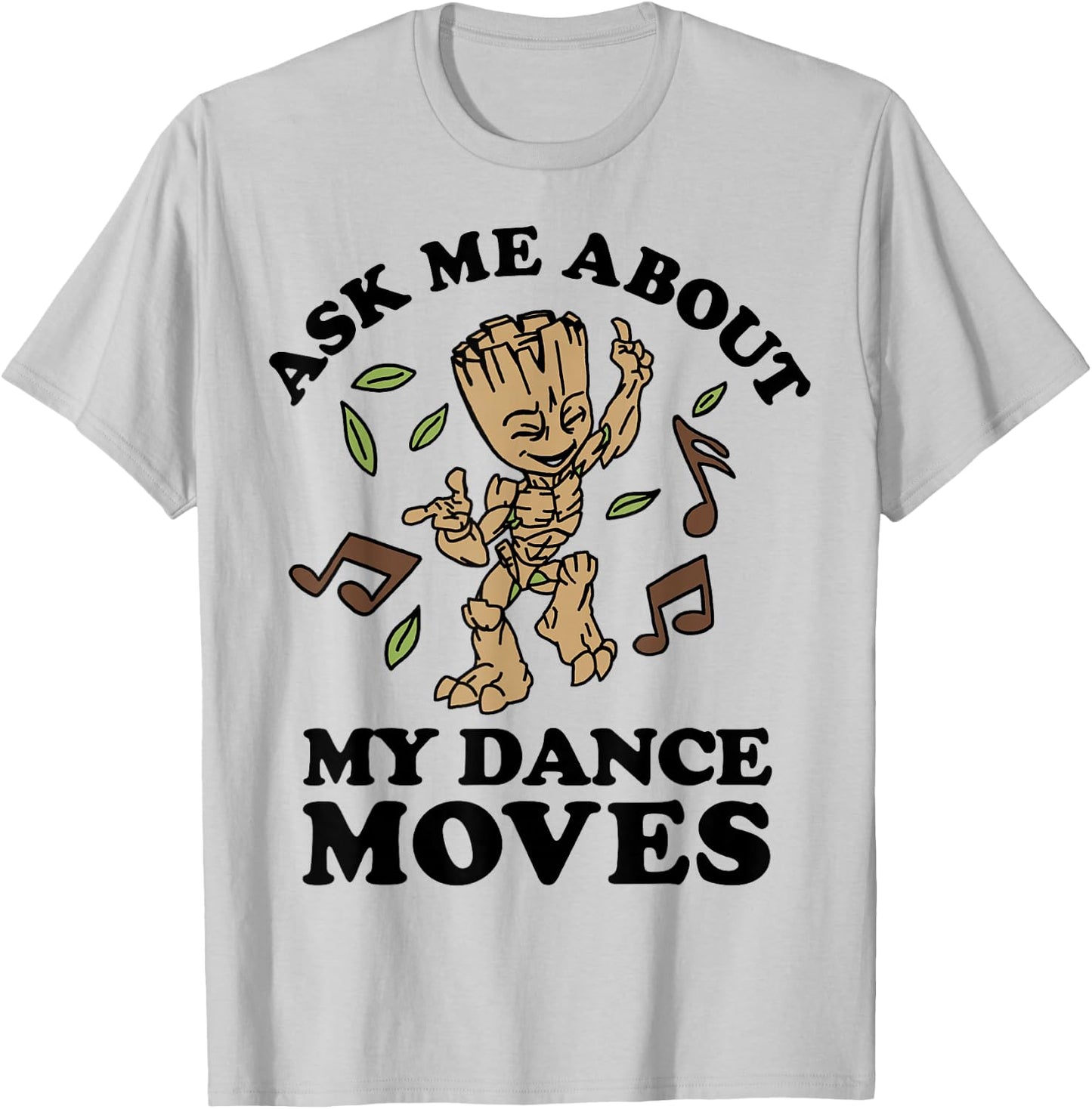 Marvel Guardians of The Galaxy Groot Ask Me About My Dance Small T-Shirt - T-Shirt | Ash