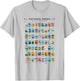 All 63 National Parks Of The United States Vintage Art List T-Shirt - T-Shirt | Ash